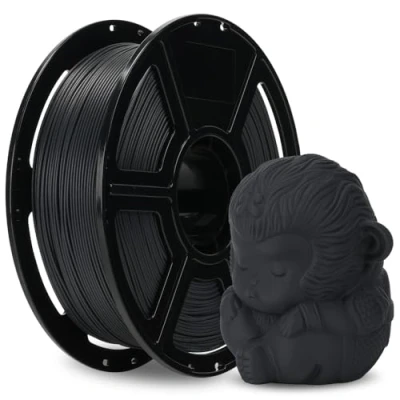 Image of FLASHFORGE Carbon Fiber PLA Filament 1.75mm, Reinforced 3D Printer Filament, 1KG Spool Dimensional Accuracy +/ 0.02mm, High Strength &amp; Abrasion Resistance (Volcanic Rock Gray)