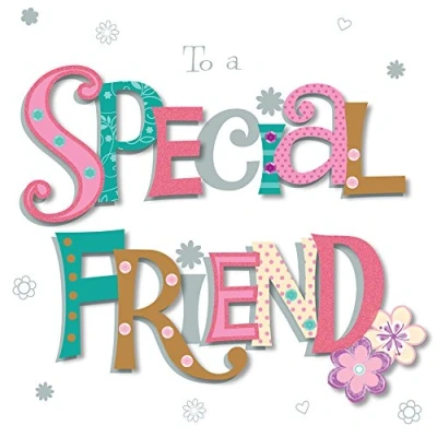 Image of to A Special Friend Happy Birthday Greeting Card by Talking Pictures Cards