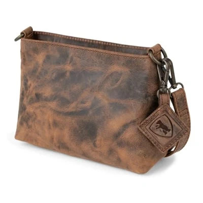 Image of Berliner Bags Vintage Marbella M Shoulder Bag, Large Crossbody Bag Made of Leather, Handbag for Women, brown, XS, Brown XS