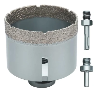 Image of hsawbit 95mm Diamond Drill Bits for Porcelain Tiles, Tile Cutters Ceramic Tiles Glass Granite Marble with M14 Thread