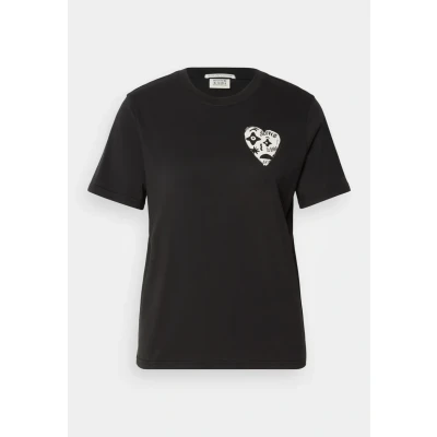 Image of Scotch &amp; Soda Women&#039;s Front Artwork T Shirt, Black, S
