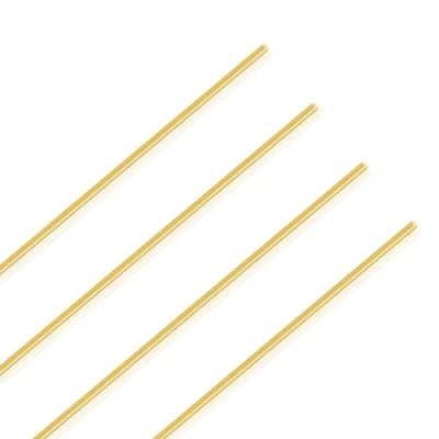 Image of LAVMHAB Round Brass Rod 2mm x 250mm, Solid Shaft Rods Bars for DIY Craft (4 Pcs)