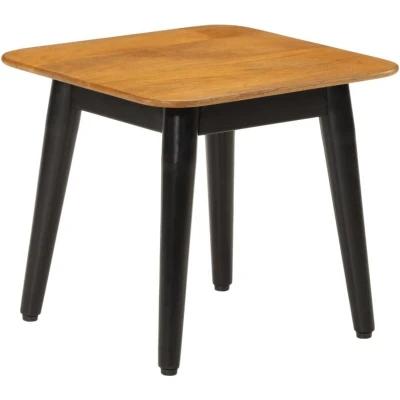 Image of vidaXL Coffee Table 45x45x40 cm Solid Wood Mango and Iron