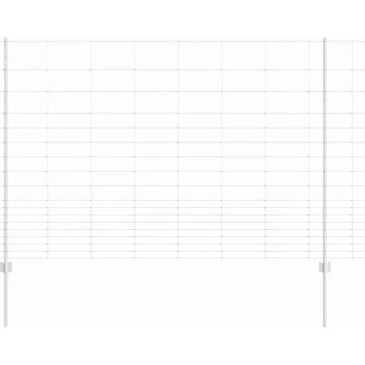 Image of vidaXL Fence Posts 22 pcs U Channel 150 cm Galvanised Steel