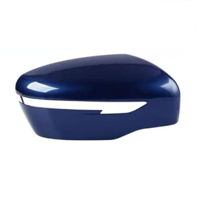 Image of HRDSFRC Car Wing Mirror Covers Caps for Nissan X Trail Qashqai 2014 2015 2016 2017 2018 2019 2020 2021, ABS Rearview Side Cap Shell Housing Door Rear Caps,E Blue Right
