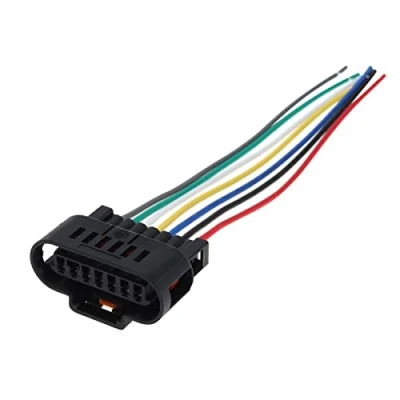 Image of ECSiNG Car 7 Pin Ignition Coil Connector Plug Wiring Harness 1930 0958 PP10000888 Compatible with Corsa Automotive Parts 15cm