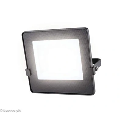 Image of Luceco Solar Wall Light, Waterproof Outdoor Lamp, Aluminium, Black
