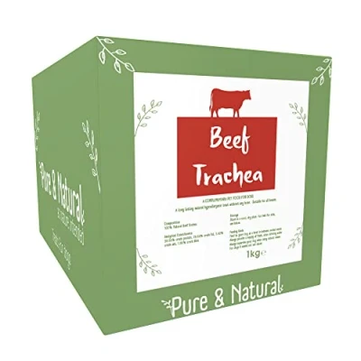 Image of Pure &amp; Natural Beef Trachea for Dogs Dog Chews Long Lasting Healthy Dental with Collagen 1kg
