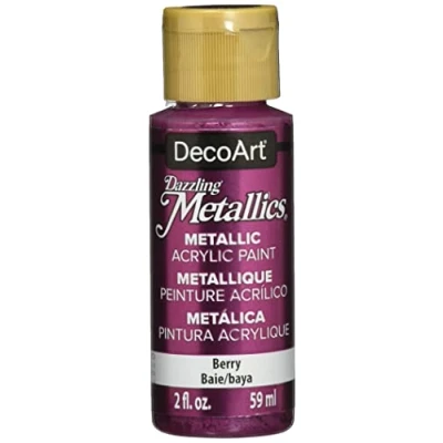 Image of Deco Art Dazzling Metallics Acrylic Paint 2oz Berry