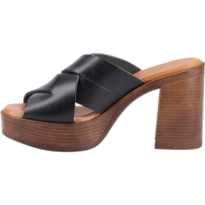 Image of Hush Puppies Women&#039;s Gigi Platform Sandal, Black, 3 UK
