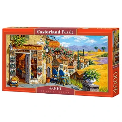Image of Castorland C400171 Hobby Panoramic Colours of Tuscany Jigsaw Puzzle, 4000 Pieces Set, Multicolour
