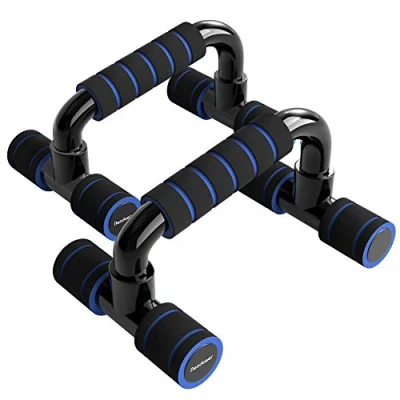 Image of READAEER Pushup Bars Stands Handles Set for Men and Women Workout (Blue)
