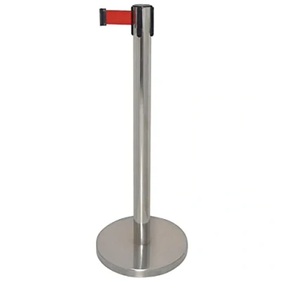 Image of Bolero Polished Barrier with Red Strap 3m