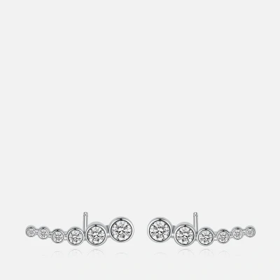 Image of Carat London Carissa White Gold Plated Sterling Silver Earrings