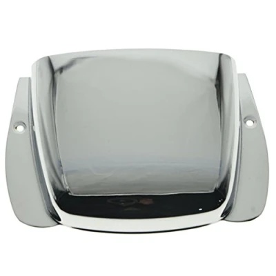 Image of Chrome P Bass Style Guitar Bridge Cover Protector for Precision