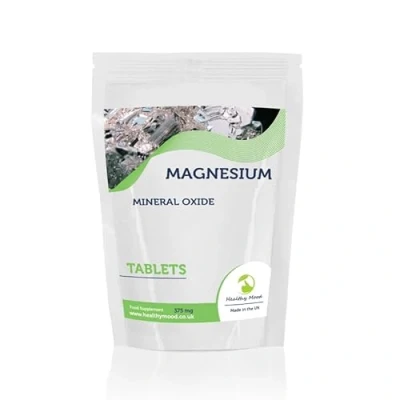 Image of Magnesium 60 Tablets 375mg Essential Mineral Supplement for Bone Health, Muscle Function, and Energy Production Vegan Friendly