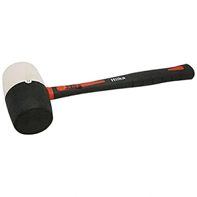 Image of Hilka 62303032 32 oz Double Faced Rubber Mallet, White,black