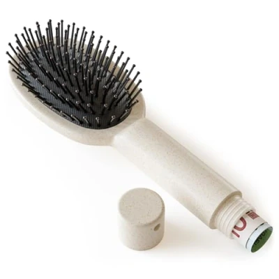 Image of Evergreen Labs Hair Brush with Secret Compartment Money Hiding, Key Hide, Travel Discreet Box for Valuables Can Safe Hidden Beach Tan