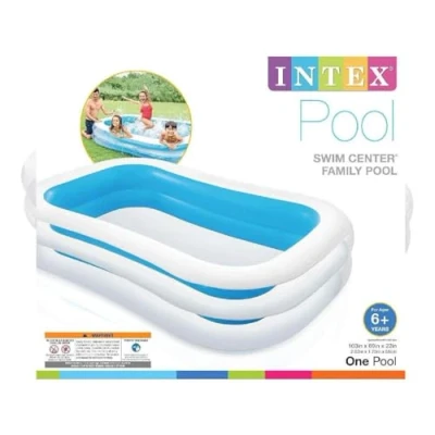 Image of Intex Inflatable pool 262 x 175 56 cm, Blue