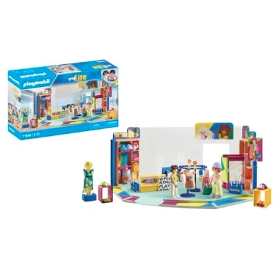 Image of Playmobil 71534 myLife: fashion store, exciting shopping experience at the including checkout, display case, and many clothing items, detailed play sets suitable for children ages 5+