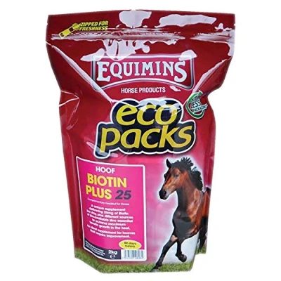 Image of Equimins EQS0039 Biotin Plus 25 Supplement Eco Pack Clear, 2 kg