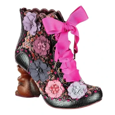 Image of Irregular Choice Nuts About You Boots, Green Multi, EUR 42 (UK 8)
