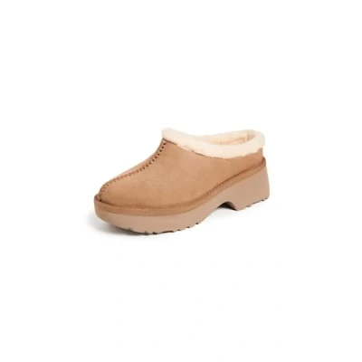 Image of UGG NEW Heights COZY Heeled mules, Women&#039;s, Size: 5, Chestnut Suede