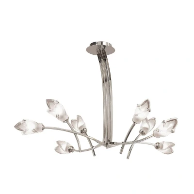 Image of Pietra Pendant 4 Arm 8 Light G9, Polished Chrome