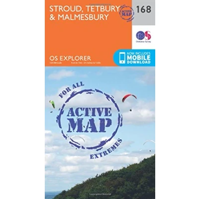 Image of Explorer Active 168 Stroud, Tetbury &amp; Malmesbury Map With Digital Version