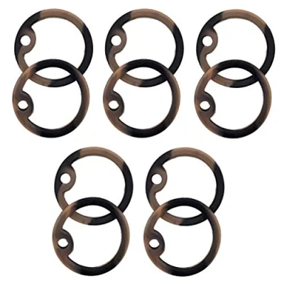Image of TheDogTagCo Tactical Rubber Dog Tag Silencers U.S. Military Army Navy Airsoft GI ID Durable (10 Silencers) (Camo Brown)