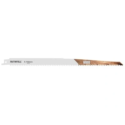 Image of Faithfull SBS1411D Sabre Saw Blades Wood (Pack of 5)
