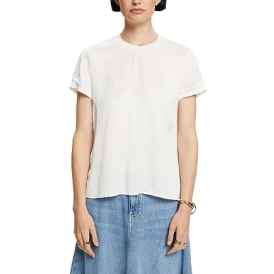Image of ESPRIT Women&#039;s 073eo1f317 Blouse, 110/Off White, L