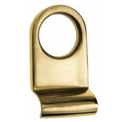 Image of Victorian Cylinder Pull for Yale Type Locks Polished Brass 78mm x 40mm