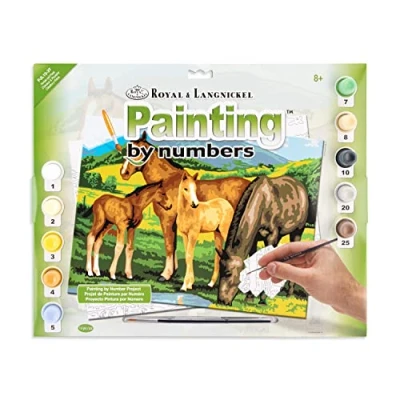 Image of Royal &amp; Langnickel PJL13 Horses and Foals Painting by Numbers Kit