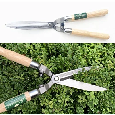Image of Greenman Solid Forged 9 Inch Straight Shear Strong Ash Handle Heavy Duty 21.6&quot; 560mm