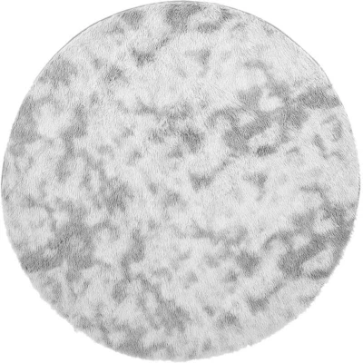 Image of vidaXL Shaggy Rug High Pile NAVARRA Silver Grey 100x100 cm Polyester