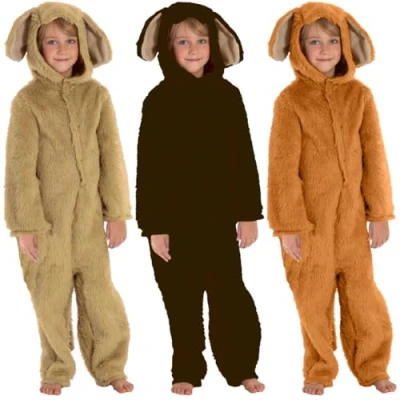 Image of Charlie Crow Fur Golden Retriever or Labrador Costume for Kids 3 5 years
