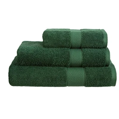 Image of Snugglemore Luxury 500gsm Turkish 100% Cotton Ringspun Towels Pack of 2 Available in Hand, Bath, Bath Sheet, Jumbo Sheet and Mat (Bottle Green, x 2)