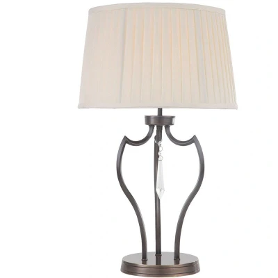 Image of Pimlico 1 Light Table Lamp Dark Bronze, E27