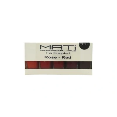 Image of Mati 5 X Rose Red Nail Polish 5ml One Size