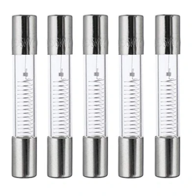 Image of Movilideas 650mA, High Voltage 5KV Microwave Protection Fuses, 5000V Glass Tube Fuse (Pack of 5)