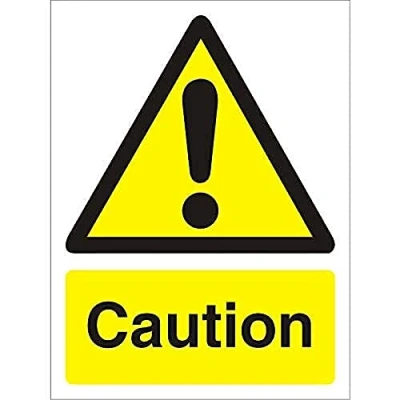 Image of Seco Caution Sign, 300mm x 400mm 1mm Semi Rigid Plastic