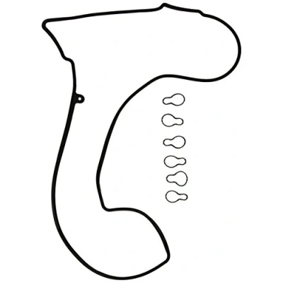 Image of 6110160221, 6130160021, 6130160121, A6110160221, A6130160021 Gasket Set, rocker cover ELRING 330.240 MERCEDES BENZ: E Class Saloon