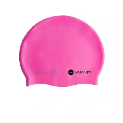 Image of Slazenger Adults Silicone Swimming Cap Pink One Size