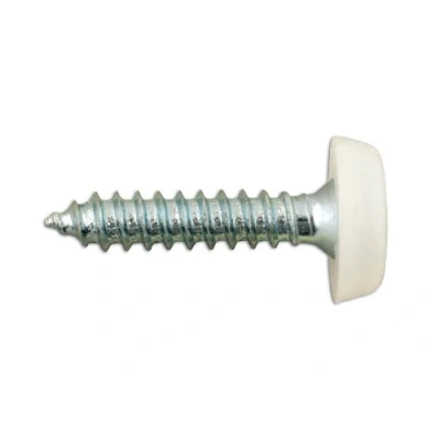 Image of Connect 31546 Number Plate Screw White No 10 x 1 100pc