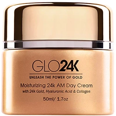 Image of GLO24K Moisturizing Day Cream with 24k Gold, Anti Aging Vitamins, Hyaluronic Acid, Collagen