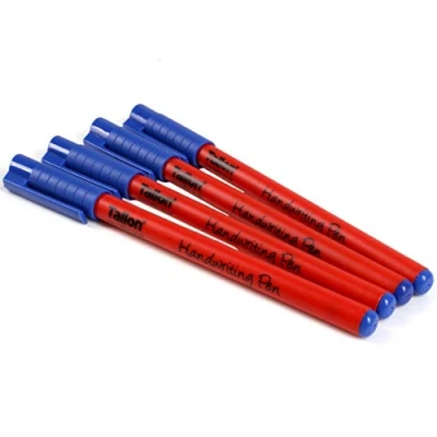 Image of 4x Blue Ink Handwriting Pens Smooth Flow Kids/Childrens School Stationery