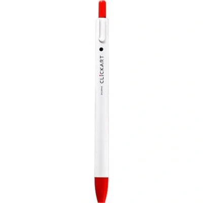 Image of ZEBRA Knock Felt Pen, CLICKART, red