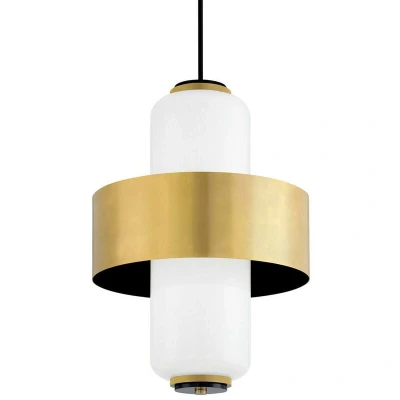 Image of Melrose 6 Light Pendant Vintage Brass