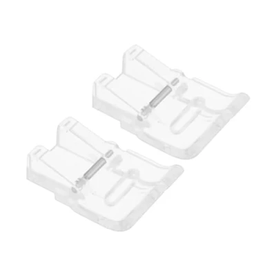Image of VGOL 2pcs Snap On Presser Foot Applique Clear Feet Low Shank Sewing Machine Compatible with Singer Brother Plastic